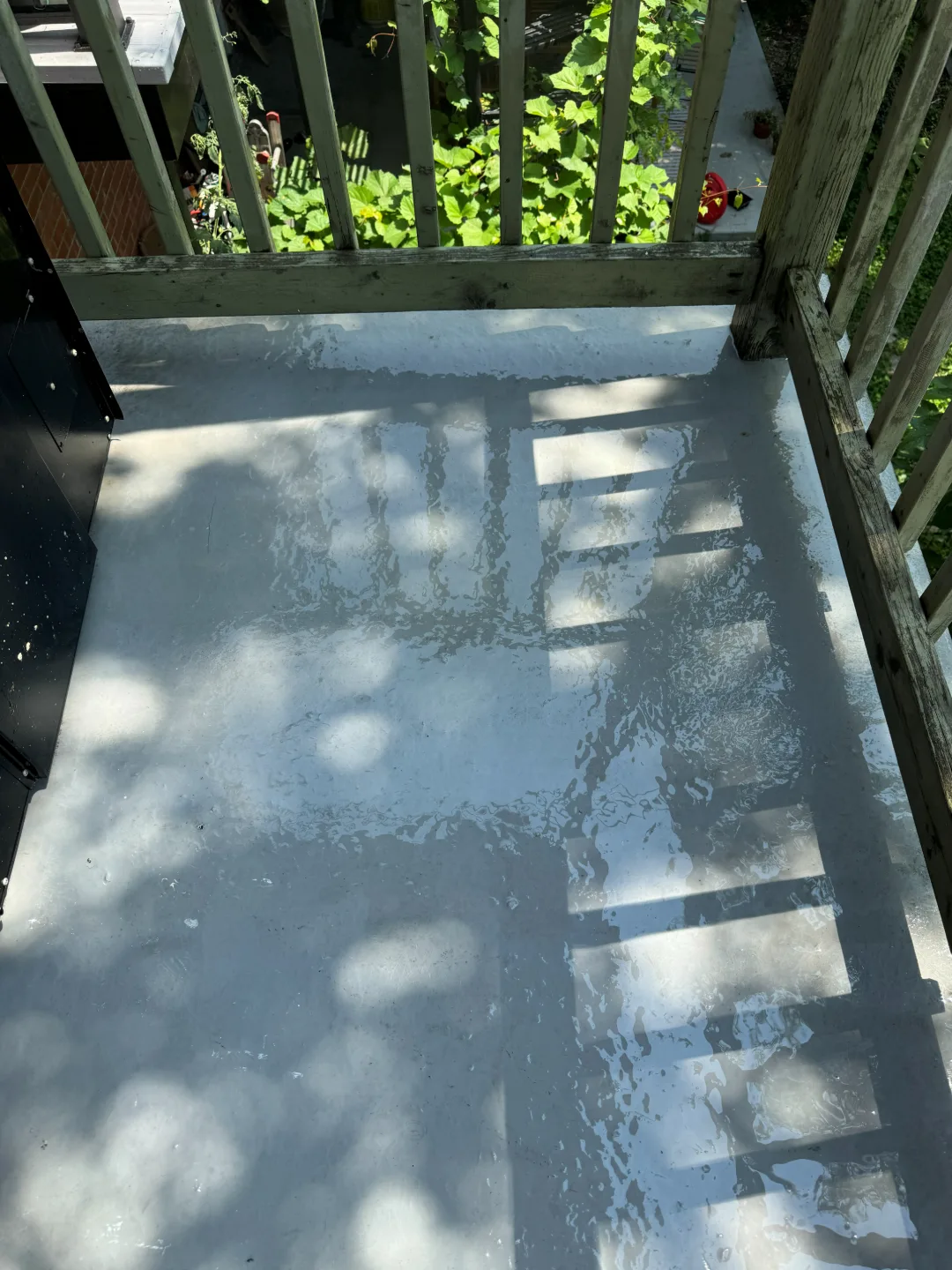 Balcony, after cleaning