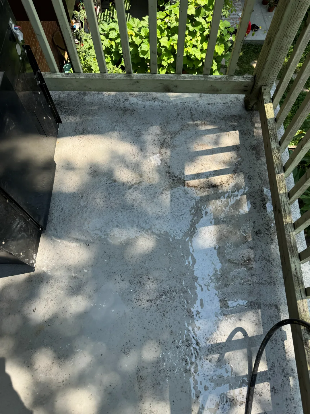 Balcony, before cleaning