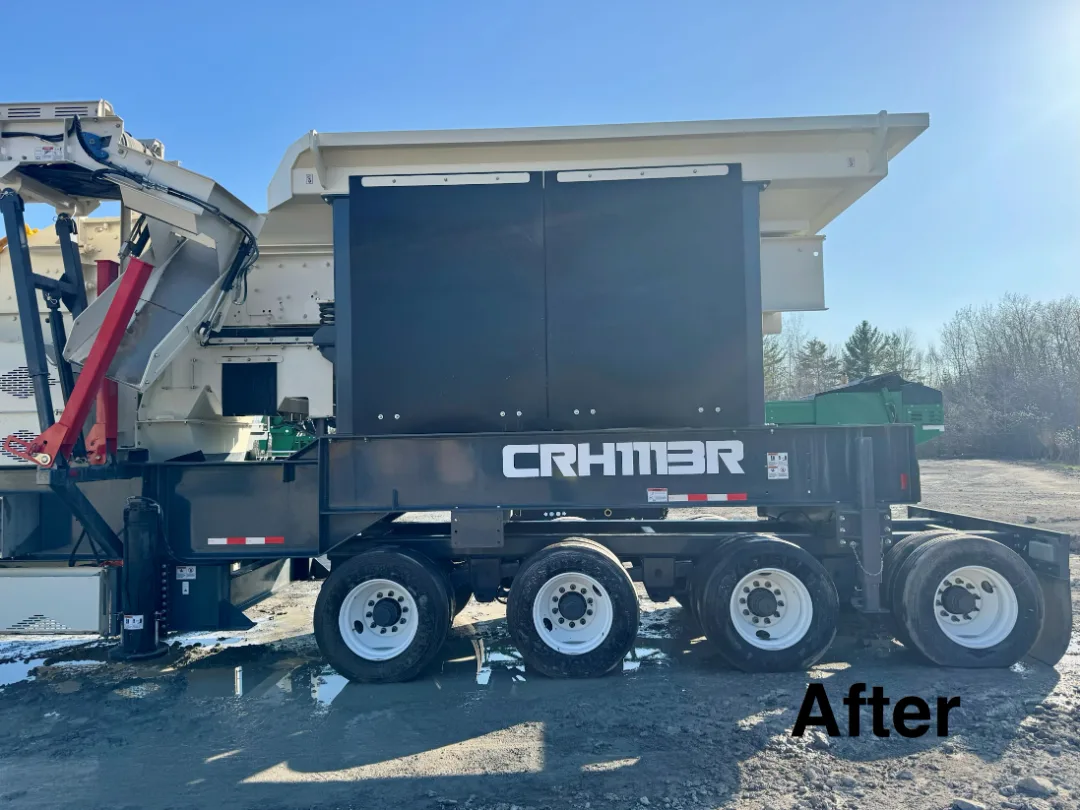 Heavy equipment, after cleaning